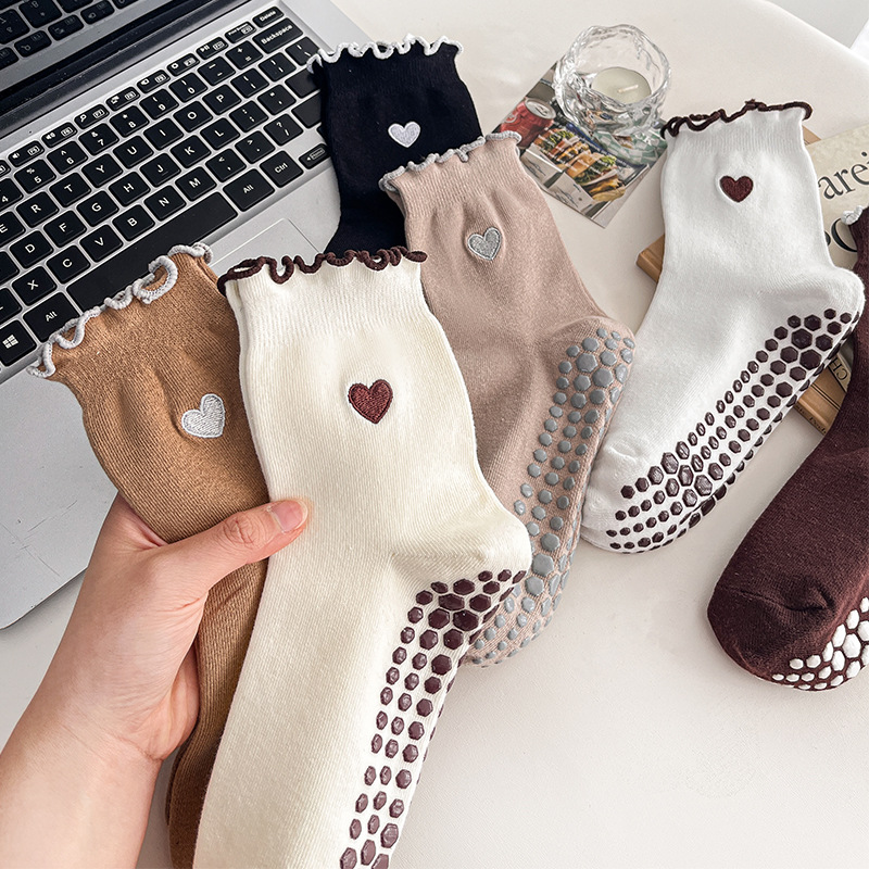 Yoga Socks Women Cotton Heart  - огляд і ціна Grip Sock Yoga