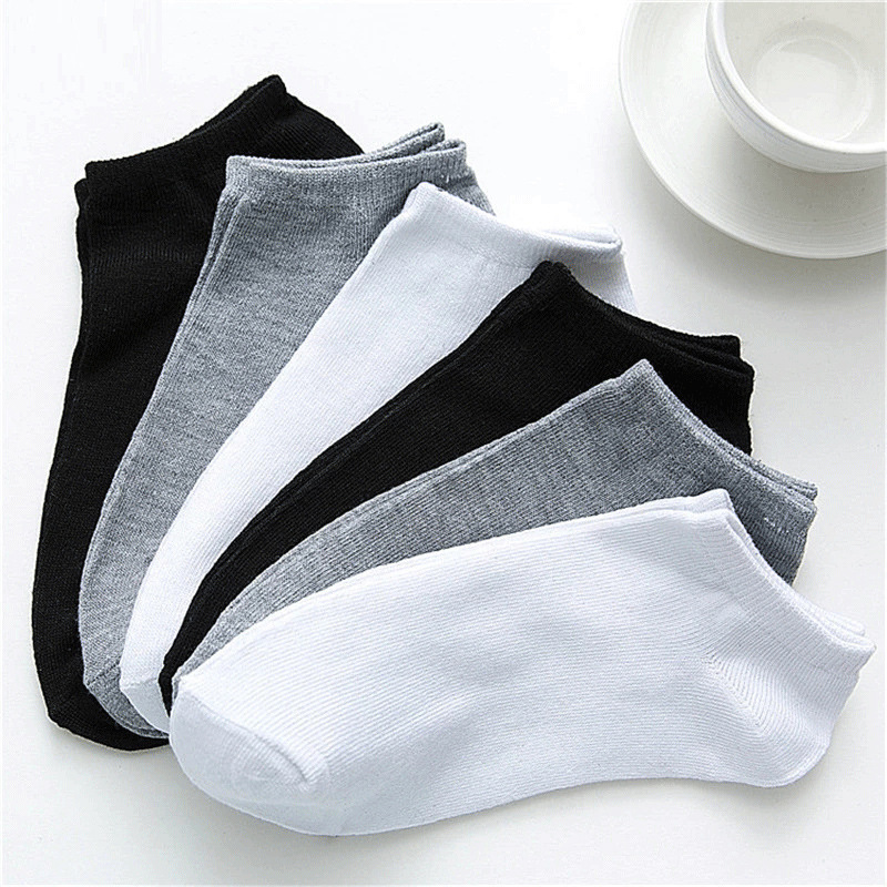 10 Pairs Bulk Black & White No - огляд і ціна Ankle Sock Low Cut