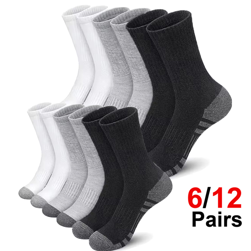 Men's 6 Pairs Pack High Perfor - огляд і ціна Cotton Crew Sock Pack