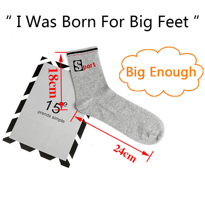 3 Pairs/Pack Big Large Socks E - огляд і ціна Cotton Crew Sock Pack