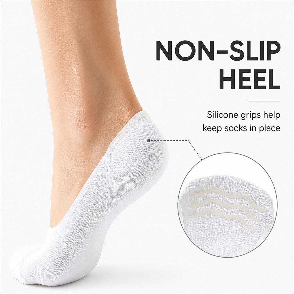 6 Pairs Unisex Cotton No Show  - огляд і ціна Invisibility Sock Loafer