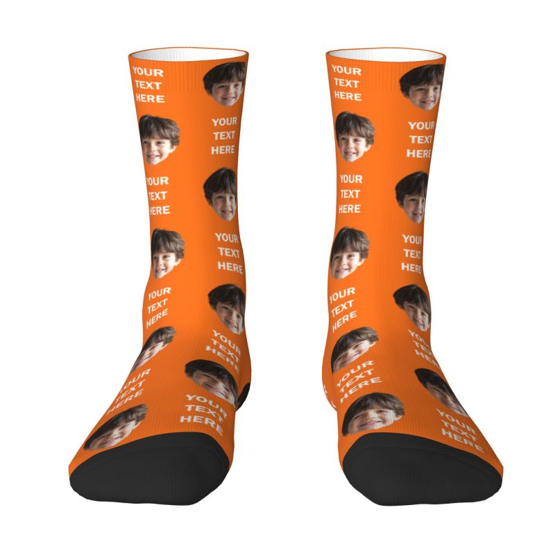 Personalized Photo Text Custom - огляд і ціна Dress Sock Men