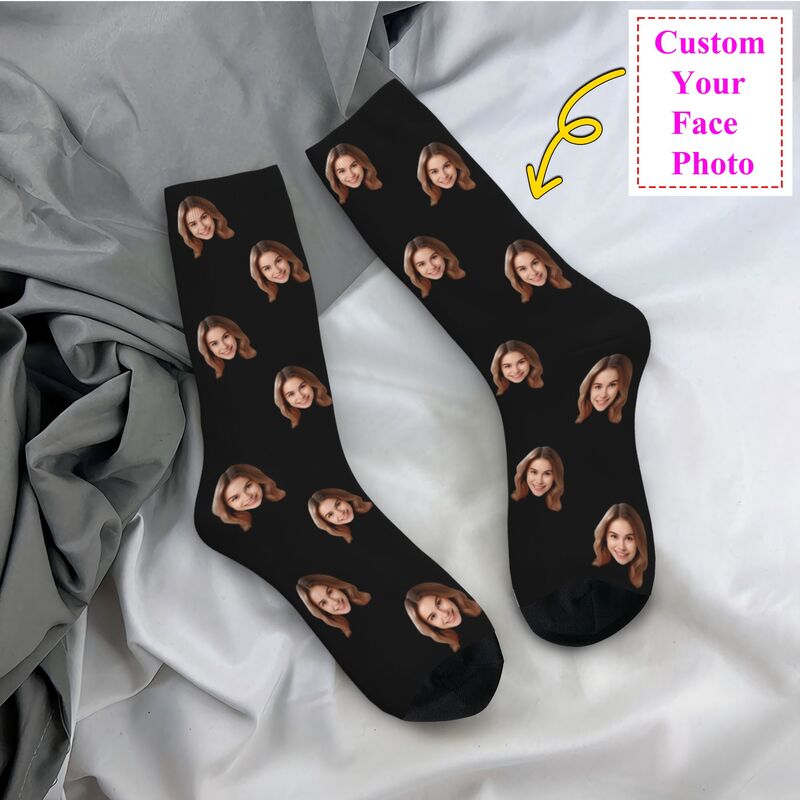 Personalized Custom Face Photo - огляд і ціна Dress Sock Men