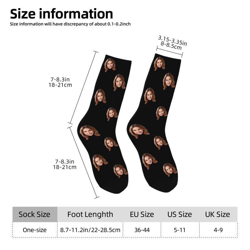 Personalized Custom Face Photo - огляд і ціна Dress Sock Men