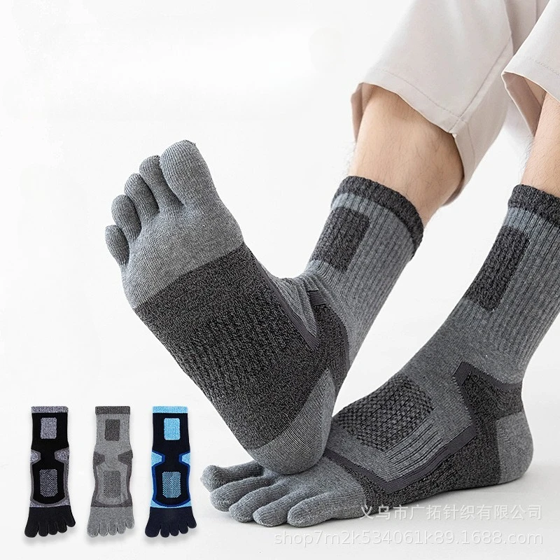 3 Pairs Men Sports Five Finger - огляд і ціна Toe Sock Split