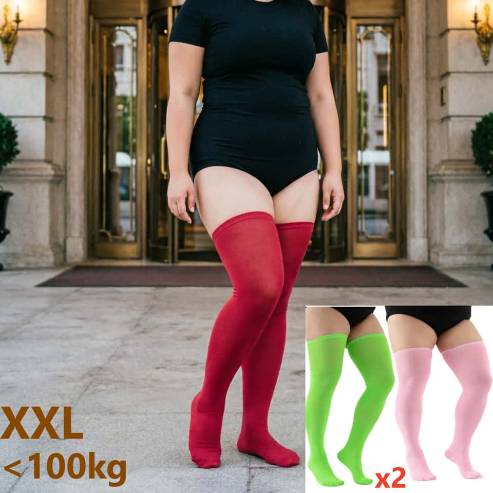2pairs 2026 Plus Size Thigh Hi - огляд і ціна Knee High Sock Women