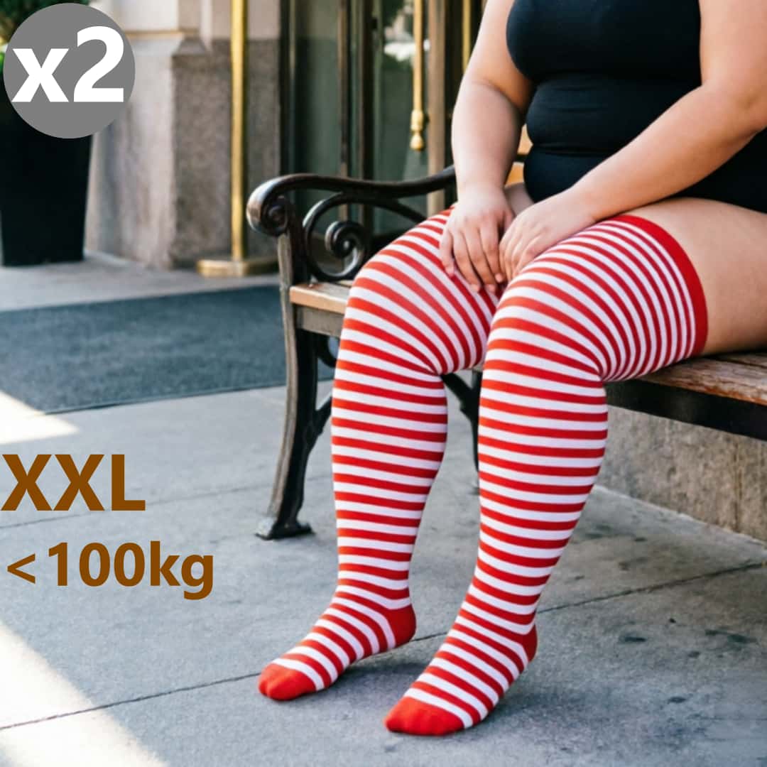 2pairs 2026 Plus Size Thigh Hi - огляд і ціна Knee High Sock Women