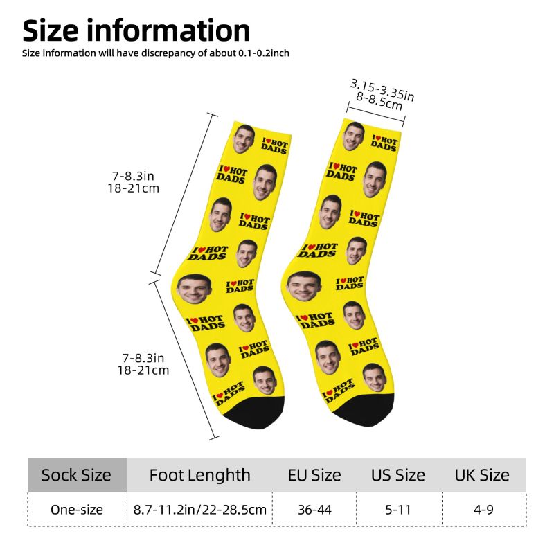 I Love Hot Dads Custom Dress S - огляд і ціна Dress Sock Men