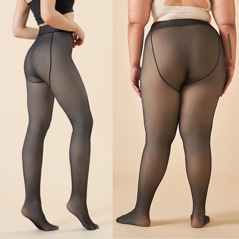 1-2Pairs Opaque Plus Size Flee - огляд і ціна Tights Pantyhose Sheer