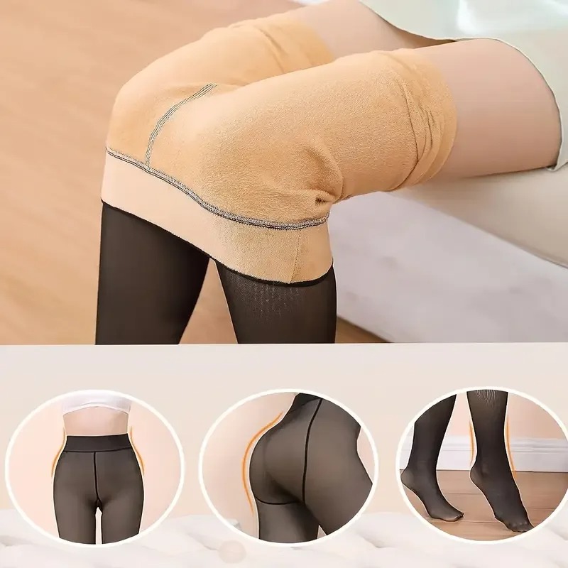 1-2Pairs Opaque Plus Size Flee - огляд і ціна Tights Pantyhose Sheer
