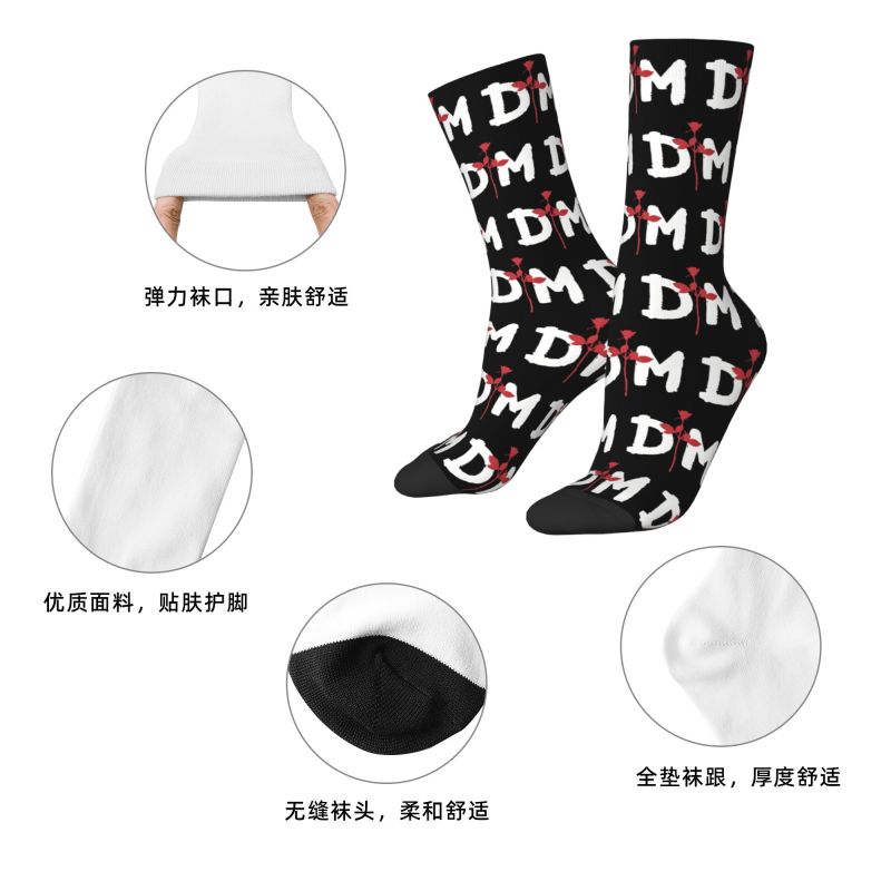 Custom Depeche Mode Mens Crew  - огляд і ціна Dress Sock Men