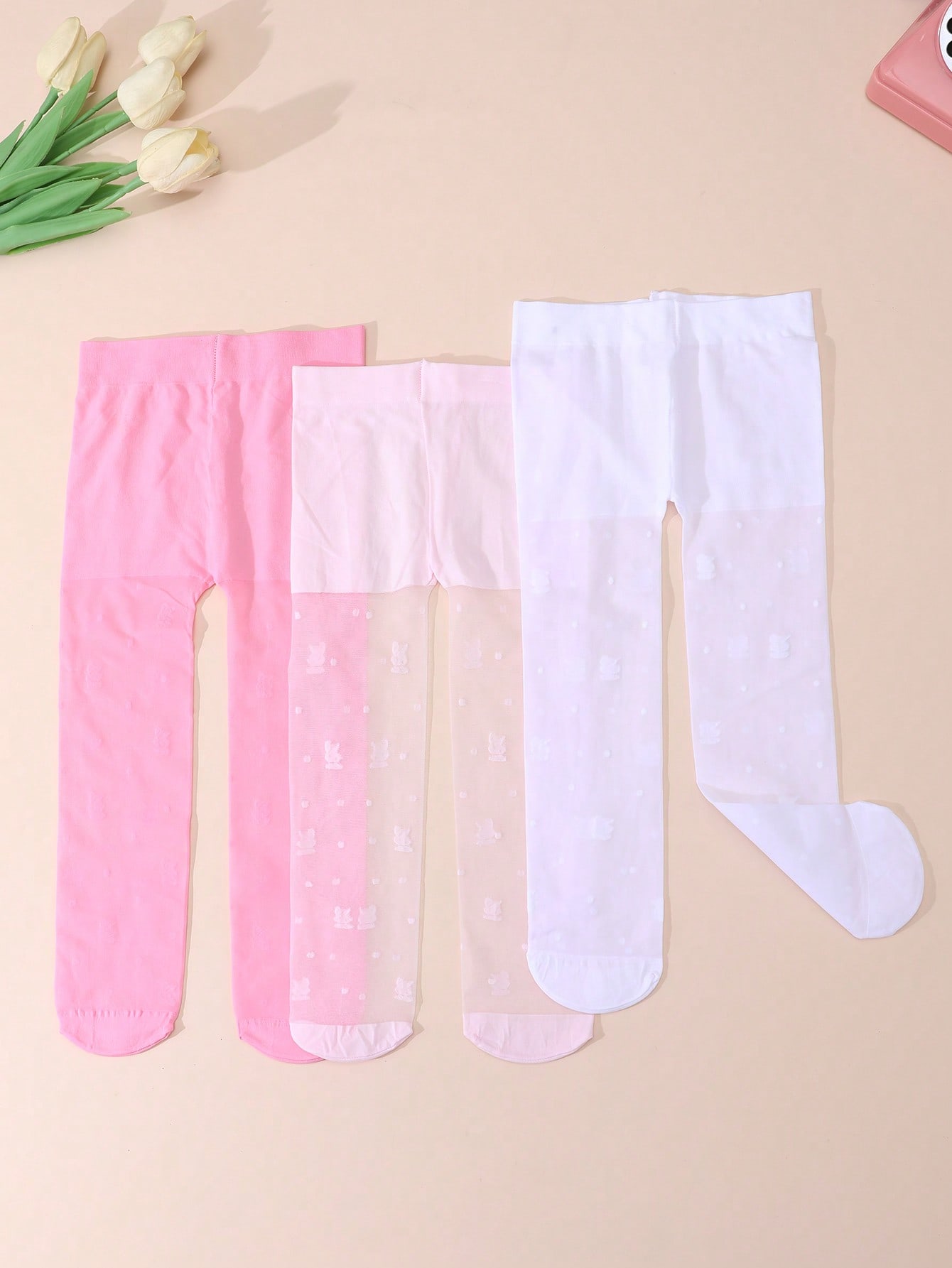 3Pack Girls Rabbit Print Tight - огляд і ціна Tights Pantyhose Sheer
