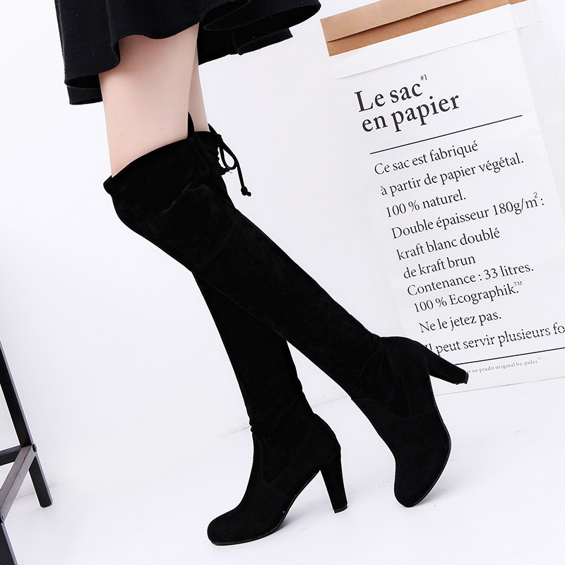 Women's Boots Stretch Fabric O - огляд і ціна Knee High Sock Women