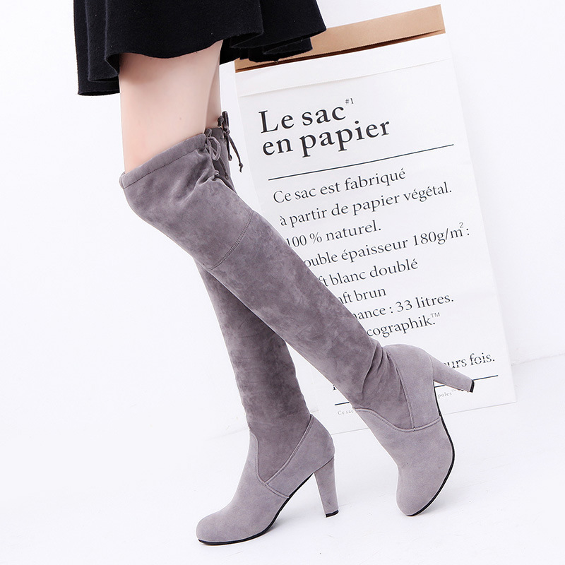 Women's Boots Stretch Fabric O - огляд і ціна Knee High Sock Women