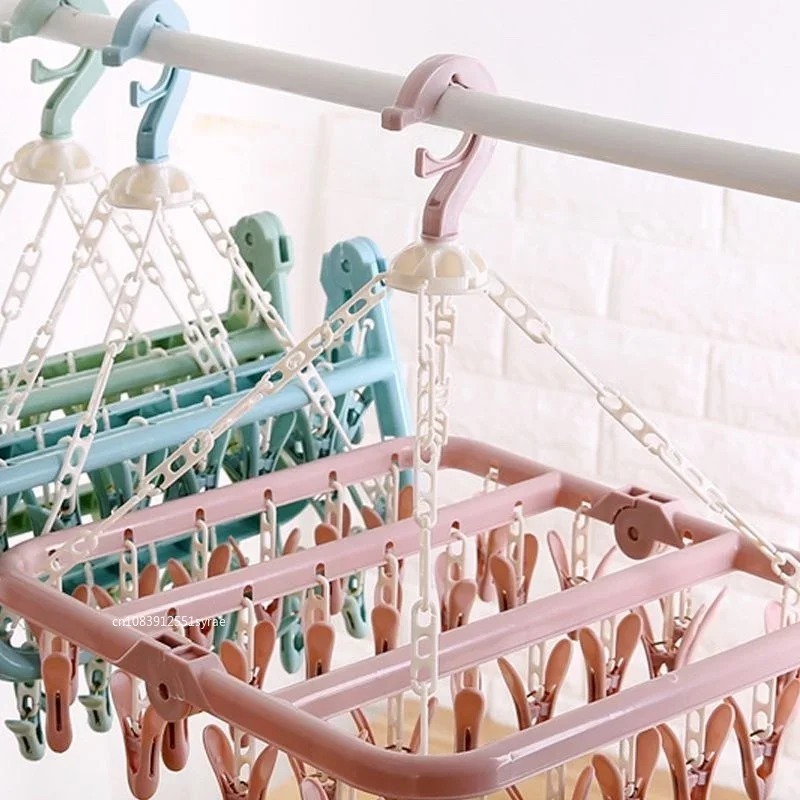 32 Clips Folding Clothes Dryer - огляд і ціна Sock Organizer Tray