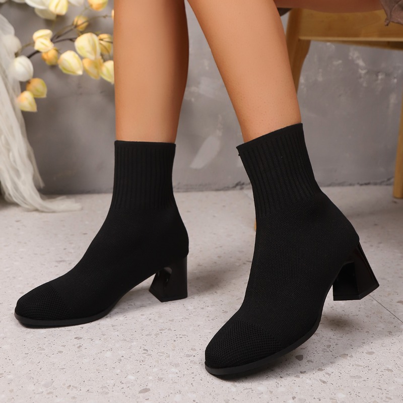 Women's Ankle Boots Knitted He - огляд і ціна No Show Sock Women