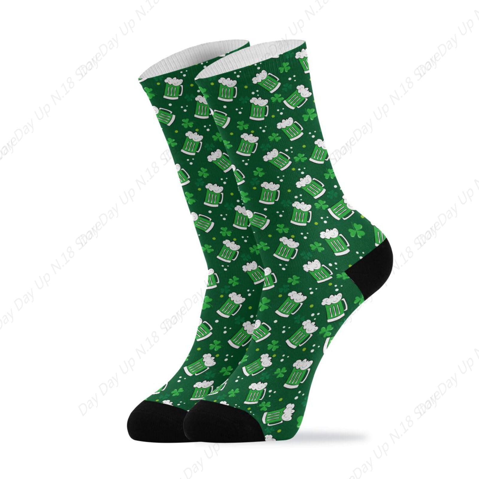 Green Clover Leaf Beer St. Pat - огляд і ціна Cotton Crew Sock Pack