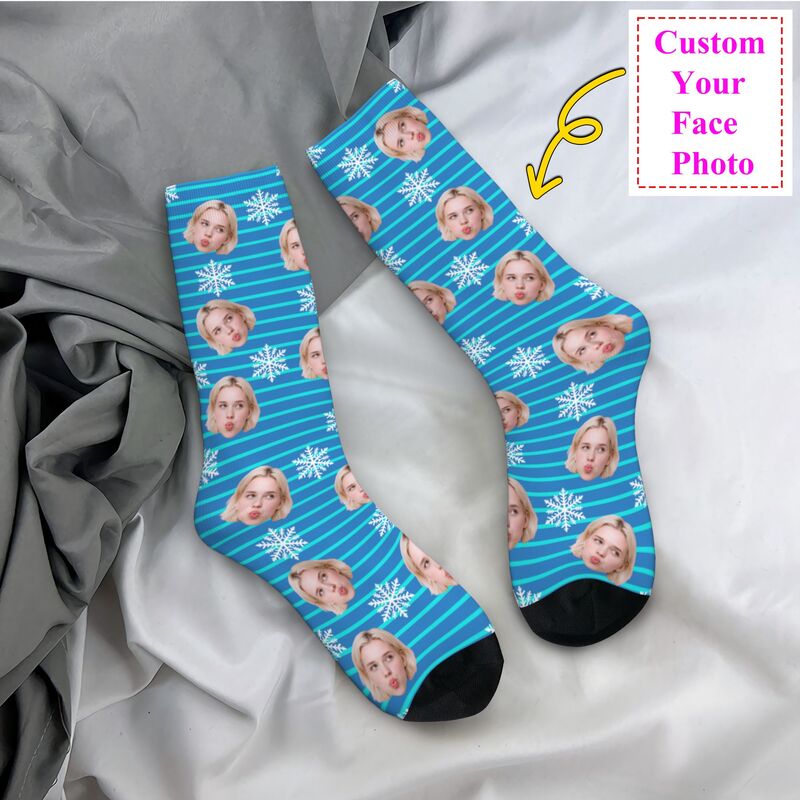Christmas Face Photo Personali - огляд і ціна Dress Sock Men