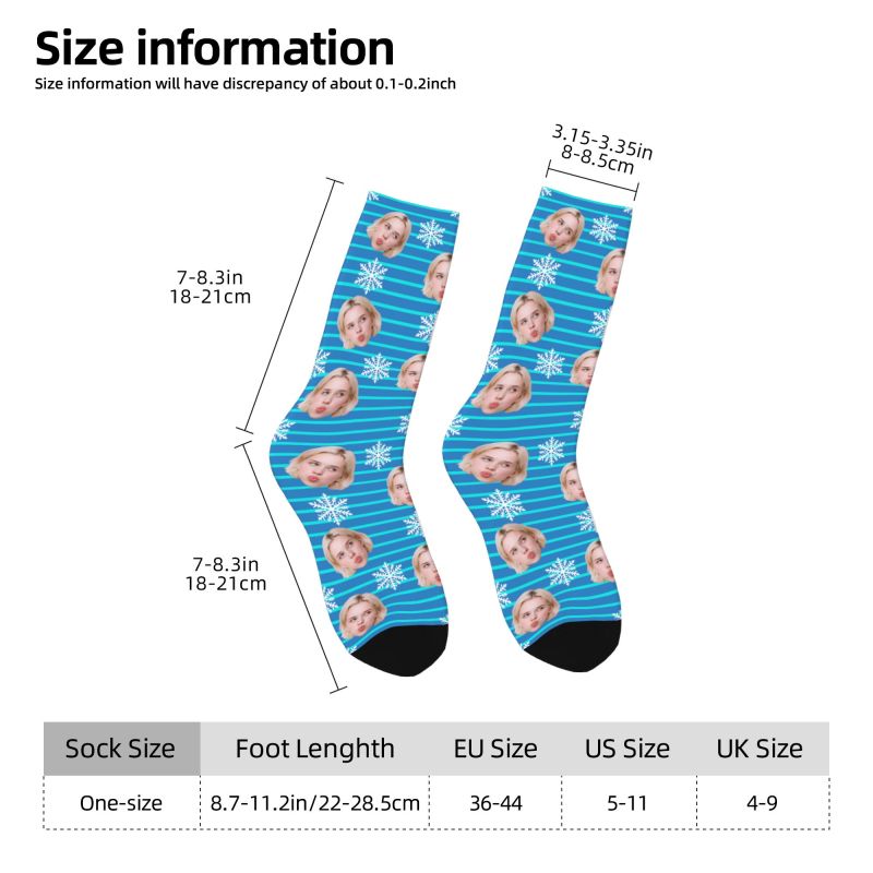 Christmas Face Photo Personali - огляд і ціна Dress Sock Men