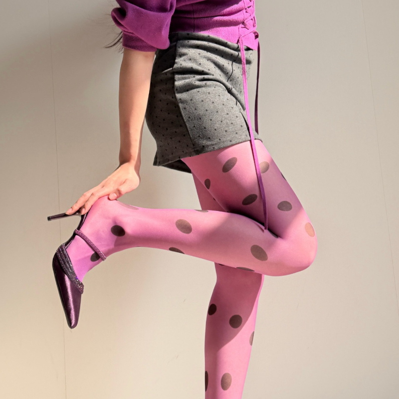 Retro Polka Dot Sheer Tights f - огляд і ціна Tights Pantyhose Sheer