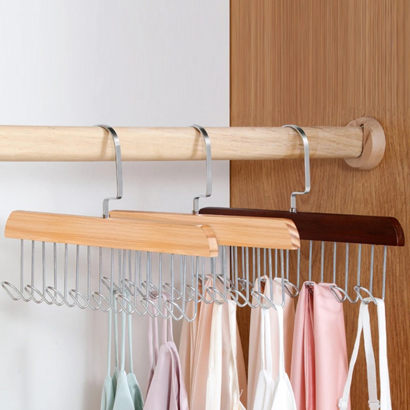 Solid Wood Eight-hook Hanger M - огляд і ціна Sock Organizer Tray