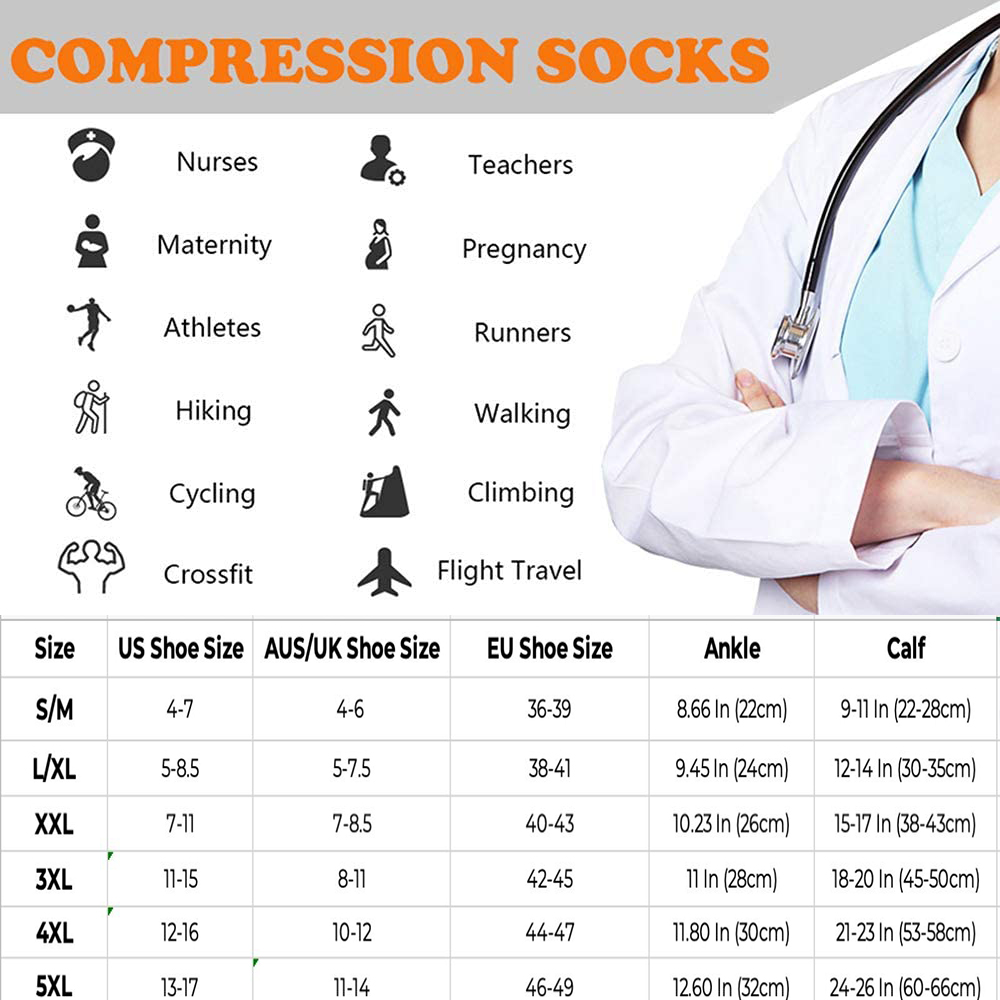 Brothock 3 Pairs For Dropshipp - огляд і ціна Compression Sock Medical