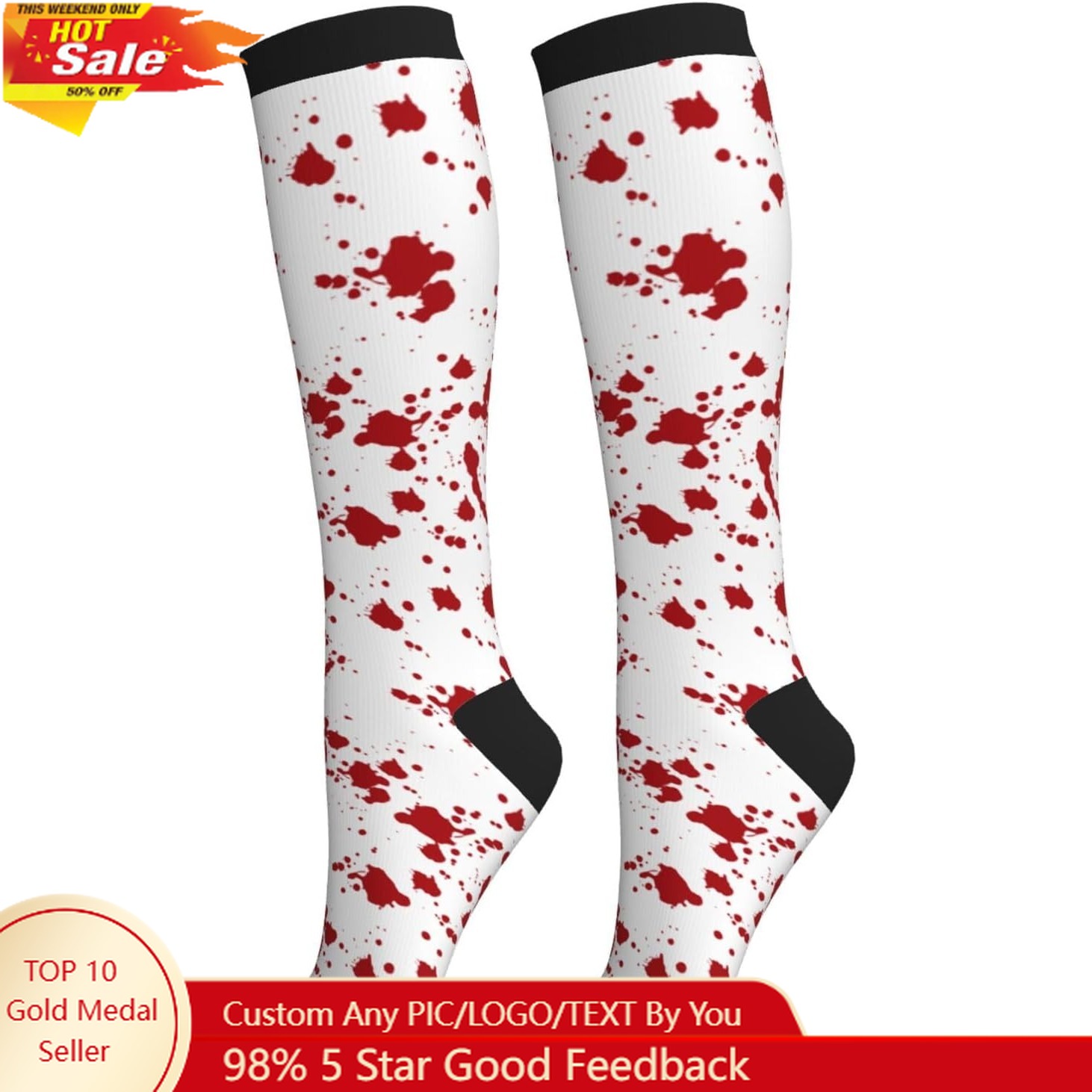 Compression Socks Calf Knee Hi - огляд і ціна Knee High Sock Women