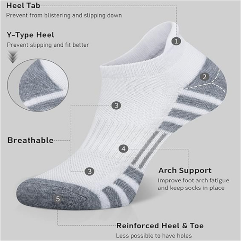 6/24 Pairs Cushioned Breathabl - огляд і ціна Athletic Sock Cushion