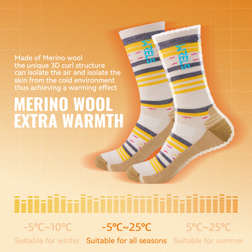WRELS 1/2/3pairs Merino Wool S - огляд і ціна Wool Hiking Sock