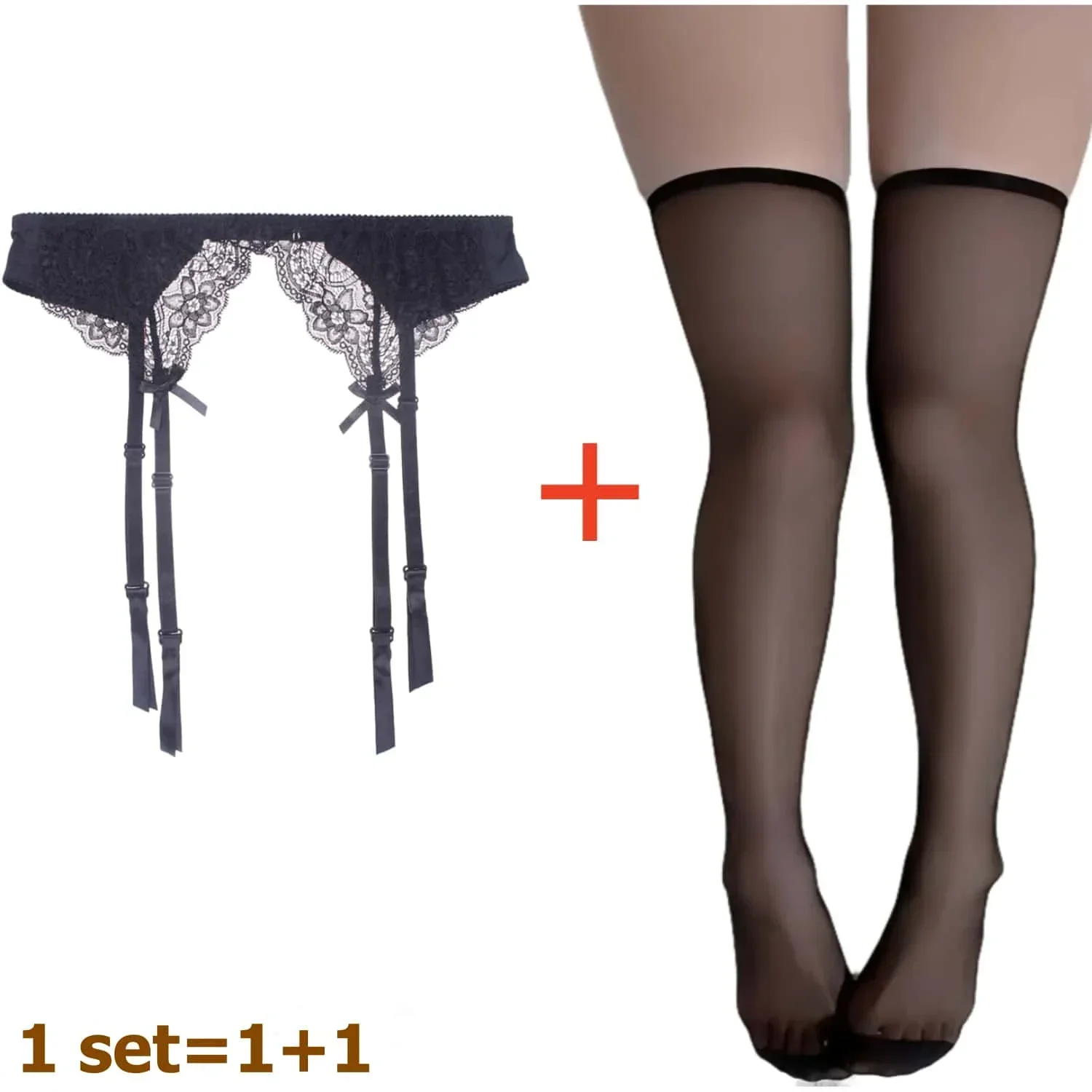 2PCS Women's Suspender Lace St - огляд і ціна Tights Pantyhose Sheer