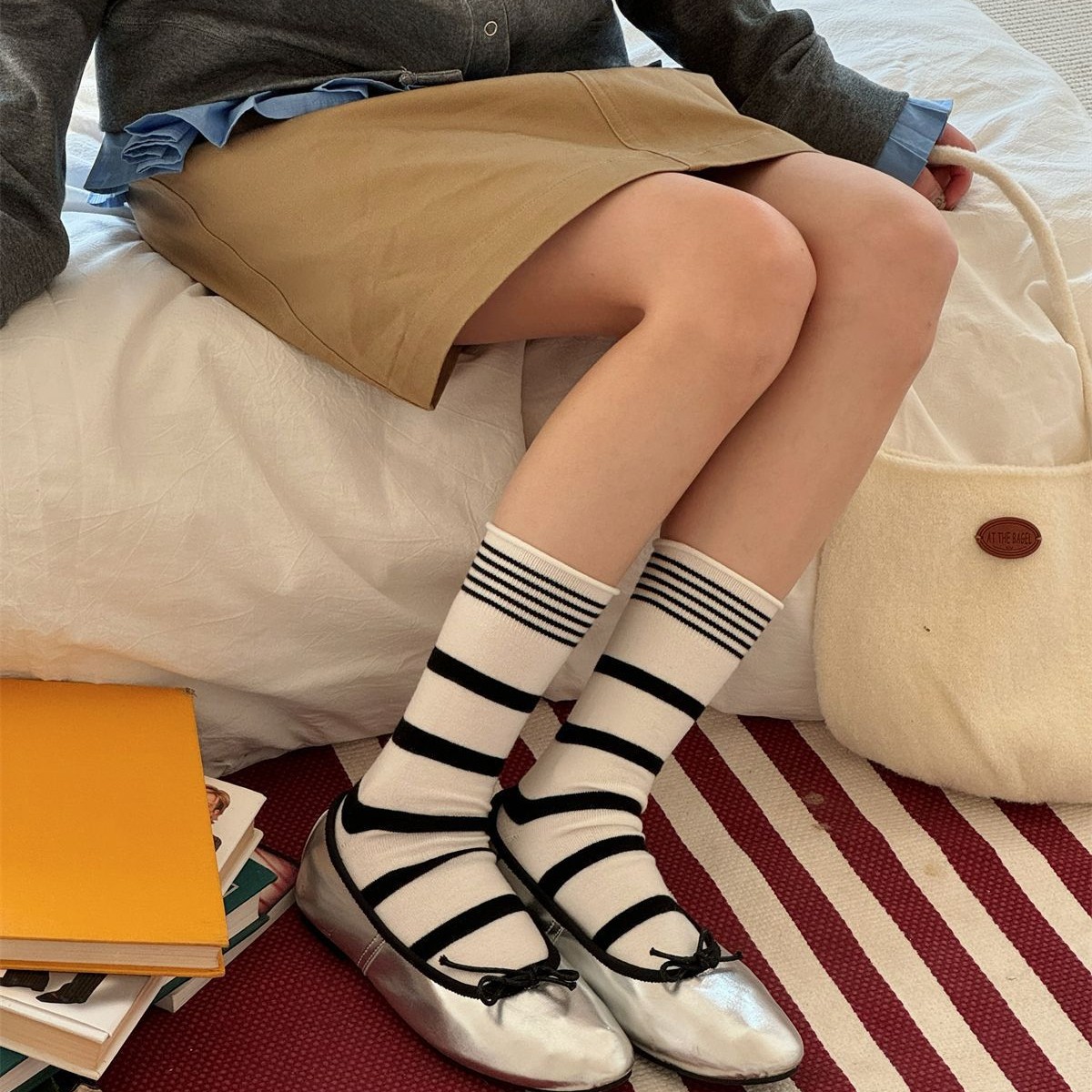 SP&CITY Korean Winter Striped  - огляд і ціна Silk Sock Bamboo