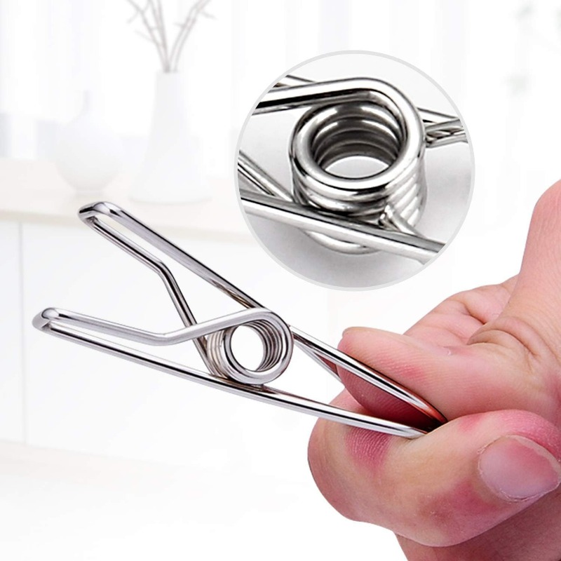 10/50PCS Stainless Steel Clips - огляд і ціна Sock Organizer Tray