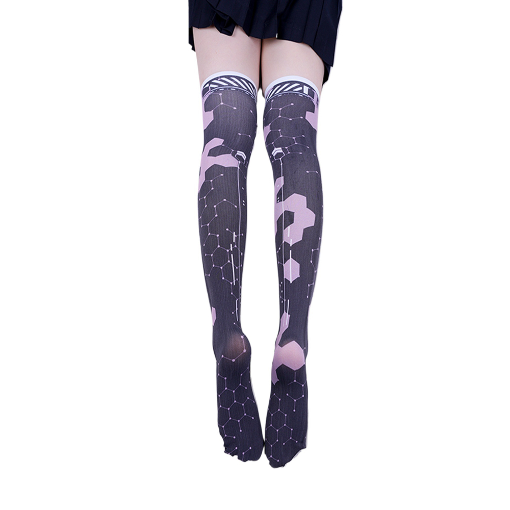 Anime Game Robot AI Mech Stock - огляд і ціна Knee High Sock Women