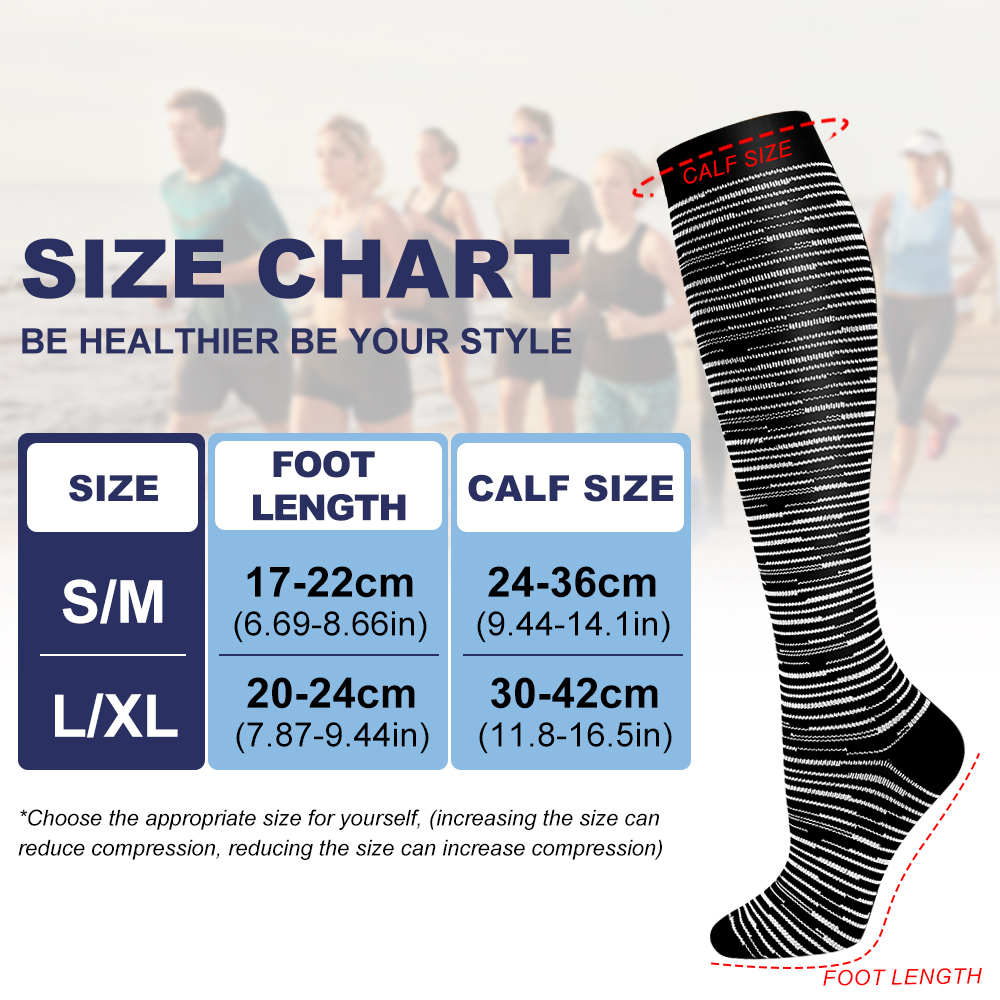 GOMOREON 6Pairs Compression So - огляд і ціна Compression Sock Medical