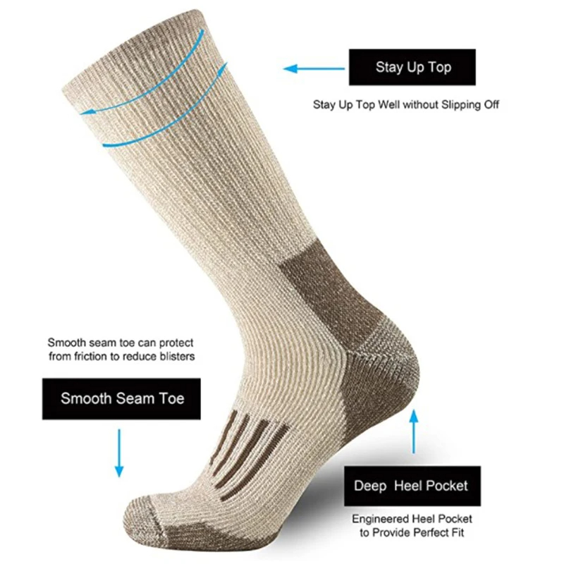 80% Wool Socks Thicken Warm Hi - огляд і ціна Wool Hiking Sock