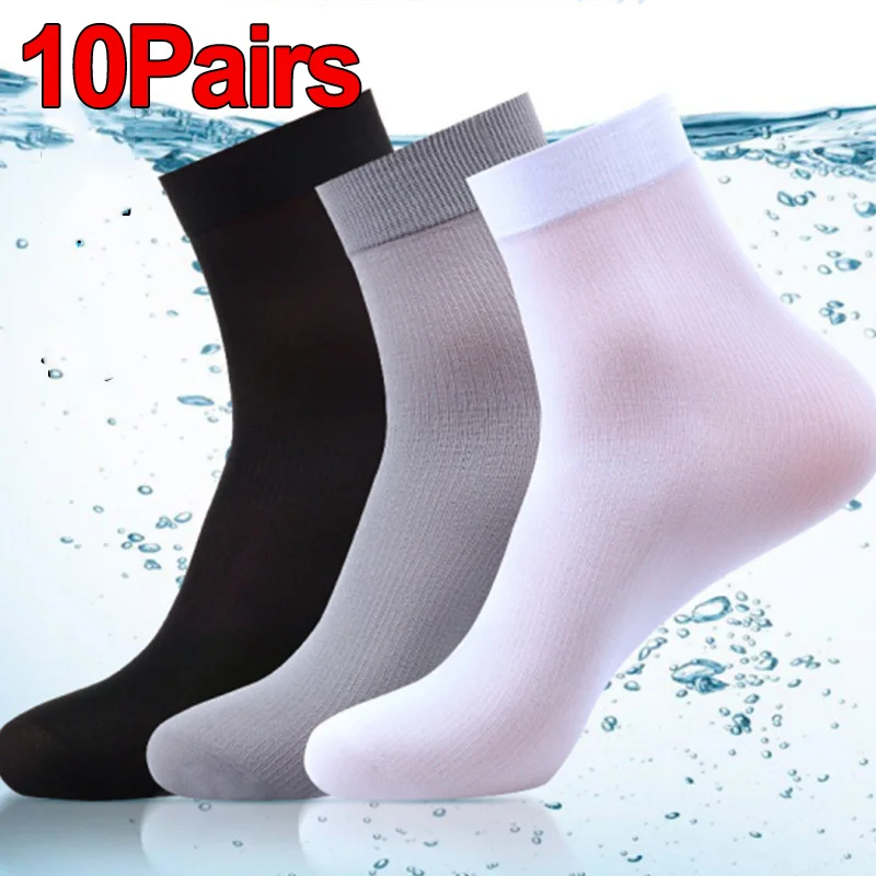 10Pairs Men Socks Summer Ultra - огляд і ціна Silk Sock Bamboo