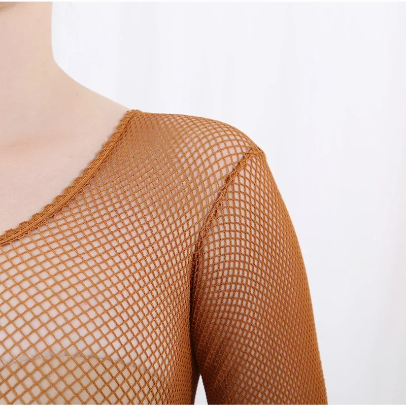 Latin Dance Full Body Jumpsuit - огляд і ціна Fishnet Stocking Women