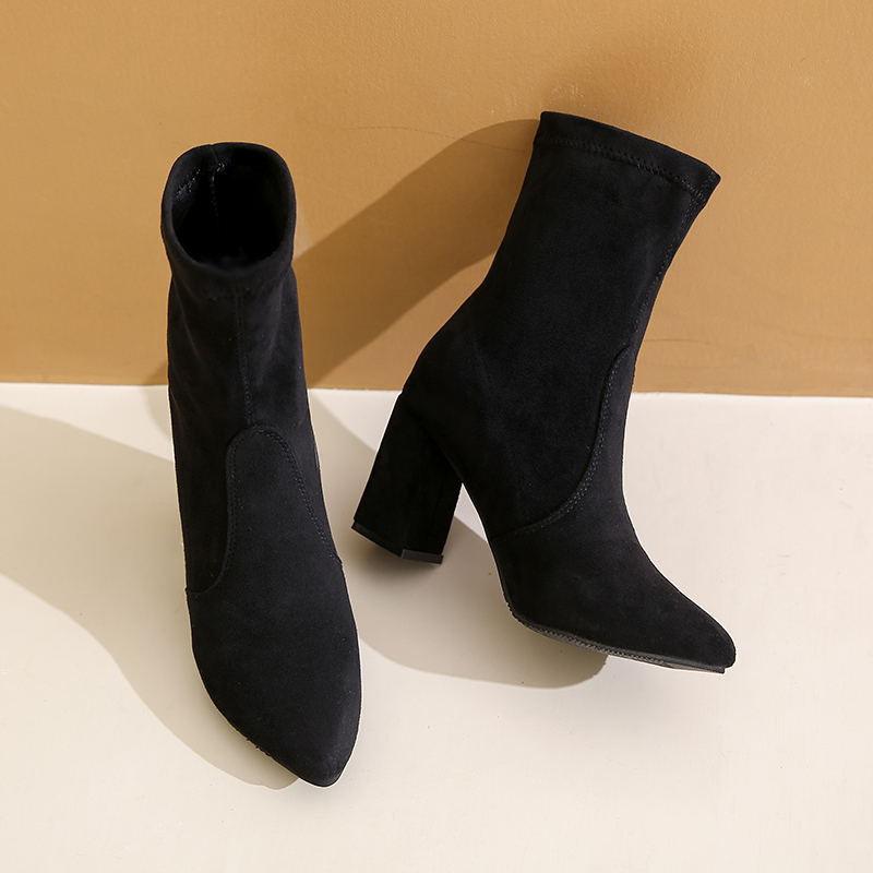 Winter new style chunky heel f - огляд і ціна No Show Sock Women