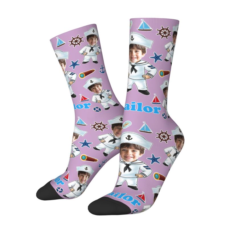 Funny Sailor Nautical Captain  - огляд і ціна Dress Sock Men