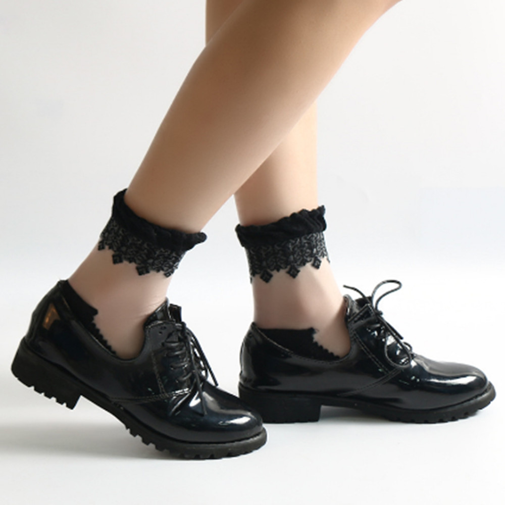 Woman Lace short sock thin soc - огляд і ціна Invisibility Sock Loafer