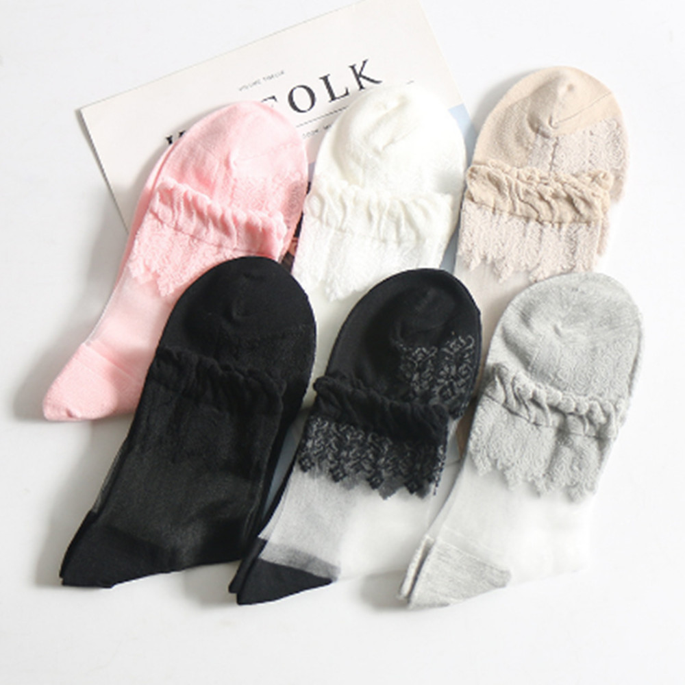 Woman Lace short sock thin soc - огляд і ціна Invisibility Sock Loafer